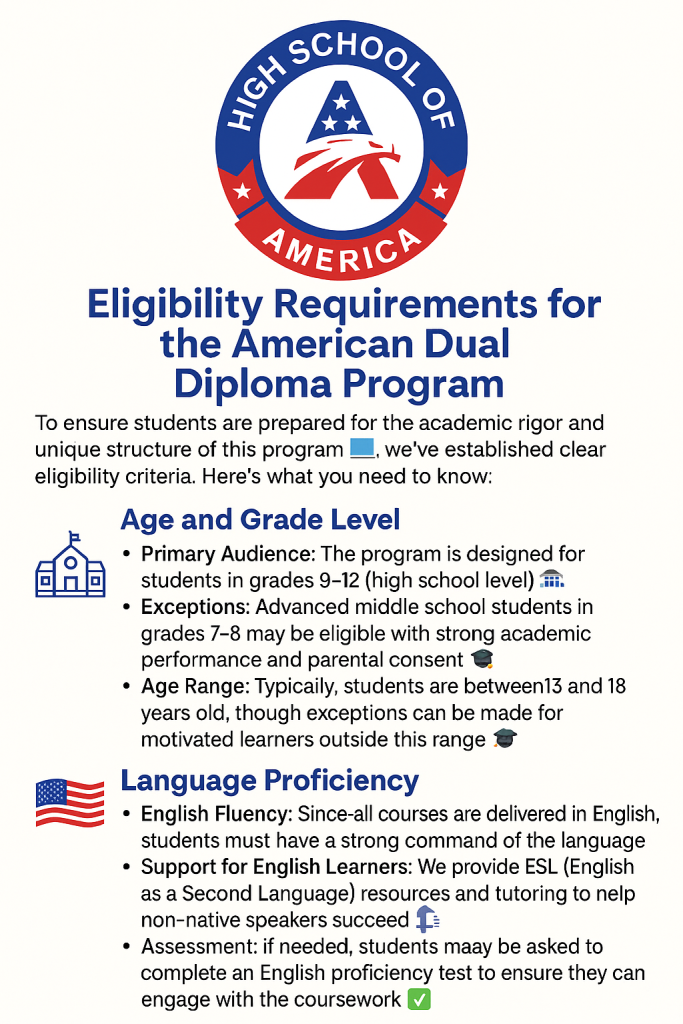Dual Diploma Program in America